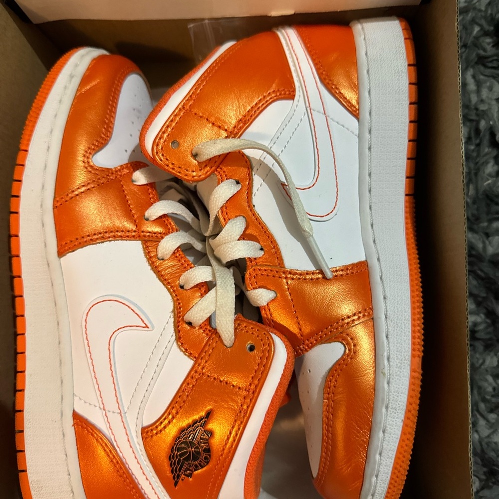 Nike Kids Sneakers - Bright Orange and White
